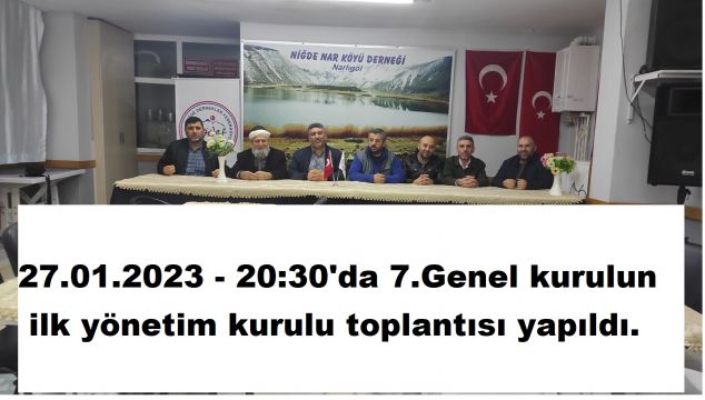 YÖNETİM KURULU TOPLANTISI YAPILDI.