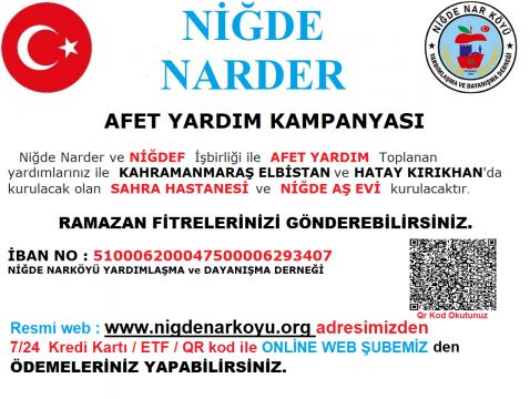 FİTRELERİMİZİ VE ZEKATLARIMIZ GÖNDERELİM