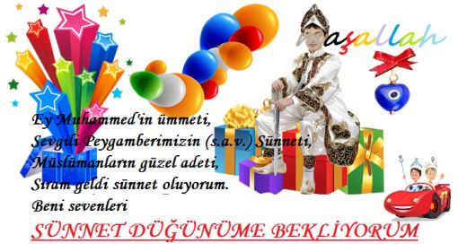 SÜNNET MERASİMİNE DAVETLİSİNİZ